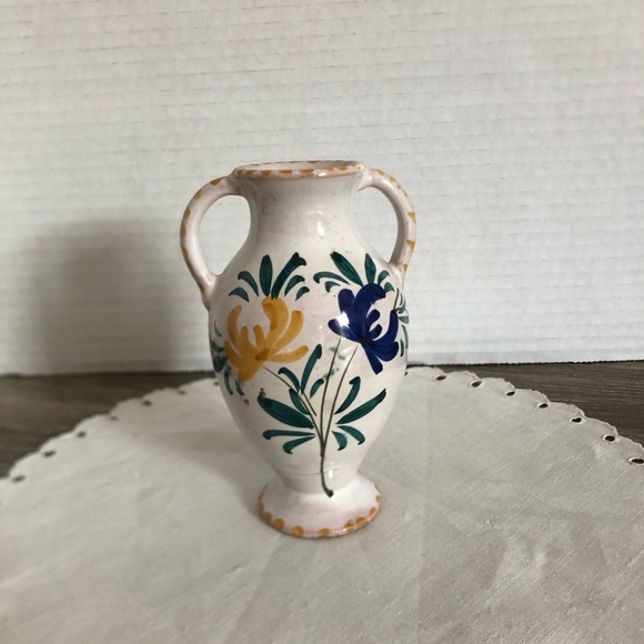 Vtg Italian Hand Painted Miniature Vase - Picture 2 of 13
